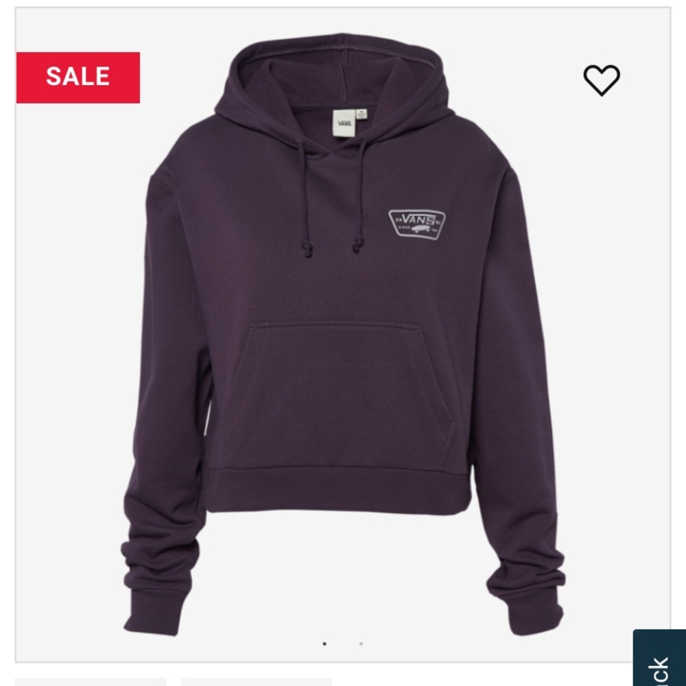 Purple Crop Hoodie